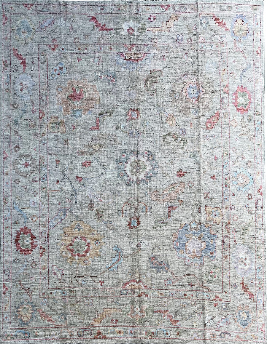 Modern Hand-Knotted Oushak Rug - Buttercup, a fusion of contemporary style.