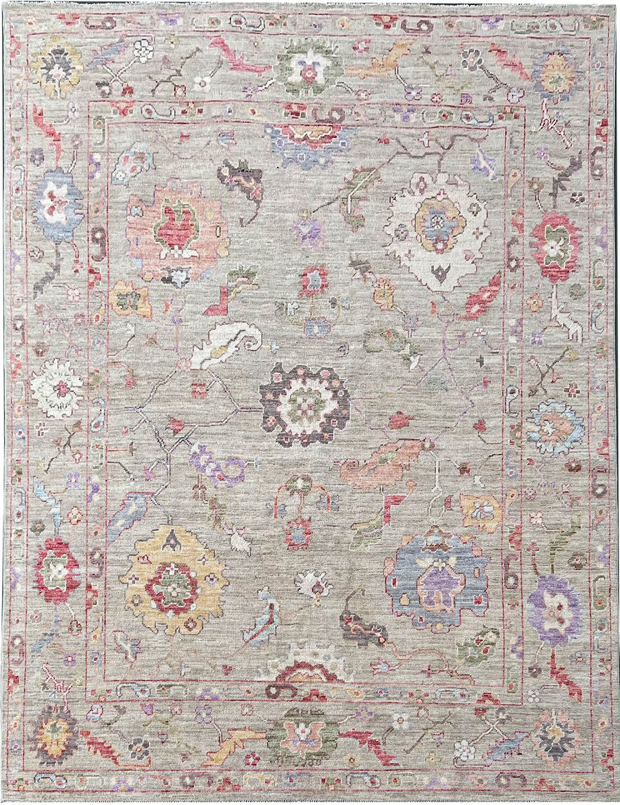 Modern Hand-Knotted Oushak Rug - Maryam, a blend of contemporary style.