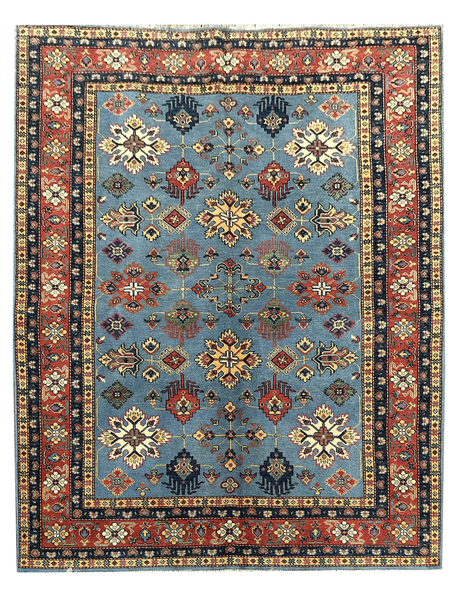 Hand-Knotted 8 x 6ft Afghan Mix Rug - Mehmet, a testament to classic allure