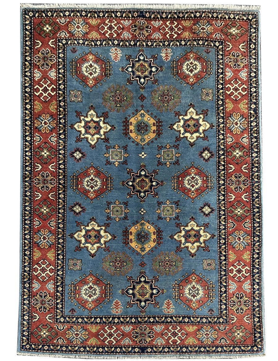 Hand-Knotted 6 x 4ft Afghan Mix Rug - Efe, a symbol of timeless artistry.