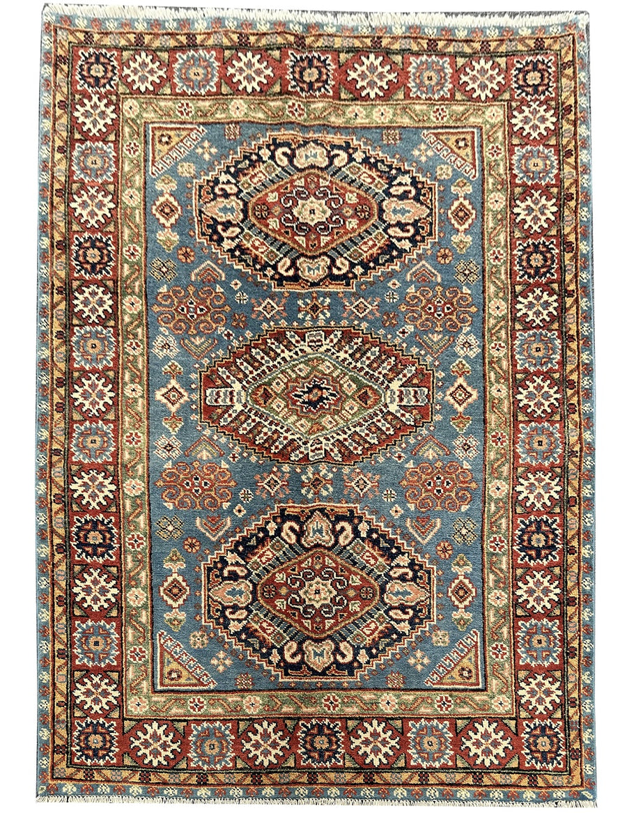 Hand-Knotted 6 x 4ft Afghan Mix Rug - Enayat, a testament to artisanal heritage.
