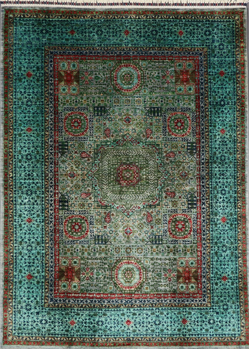 Vintage Handcrafted Mamluk Rug - Anniston, a blend of tradition and artistry.