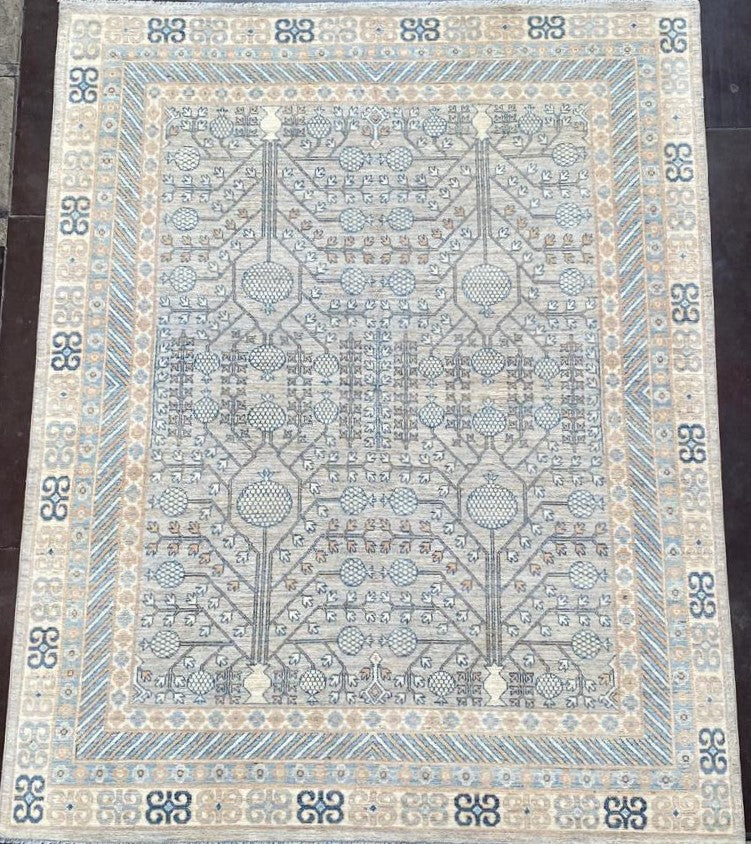 Vintage Handcrafted Khotan Rug - Ashfield, a blend of tradition and artistry.