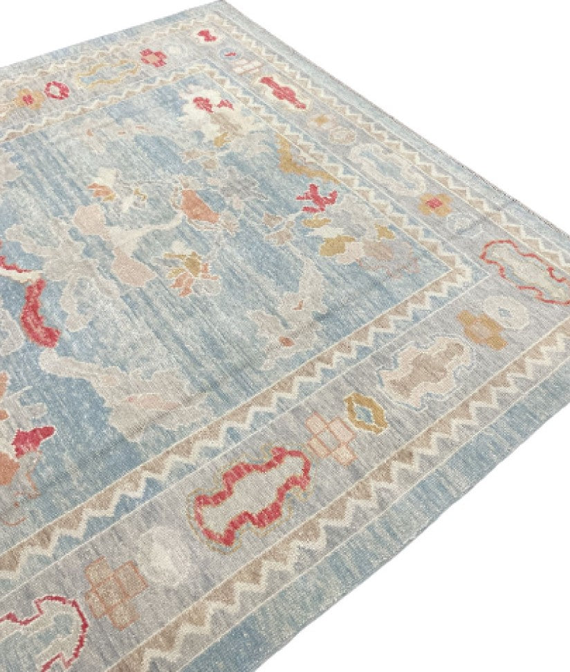 Explore the timeless allure of August Vintage Hand-Knotted Turkish Oushak Rug, an exquisite addition to your decor.