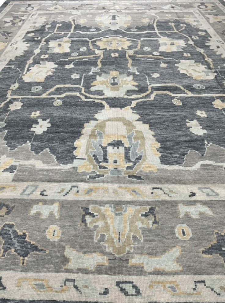 Vintage Hand-Knotted Turkish Oushak Rug - Cairo, a symbol of heritage.