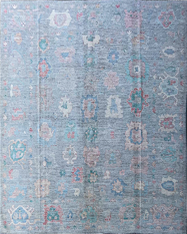 Neutral Vintage Hand-Knotted Oushak Rug - Corby, a timeless accent for your home.