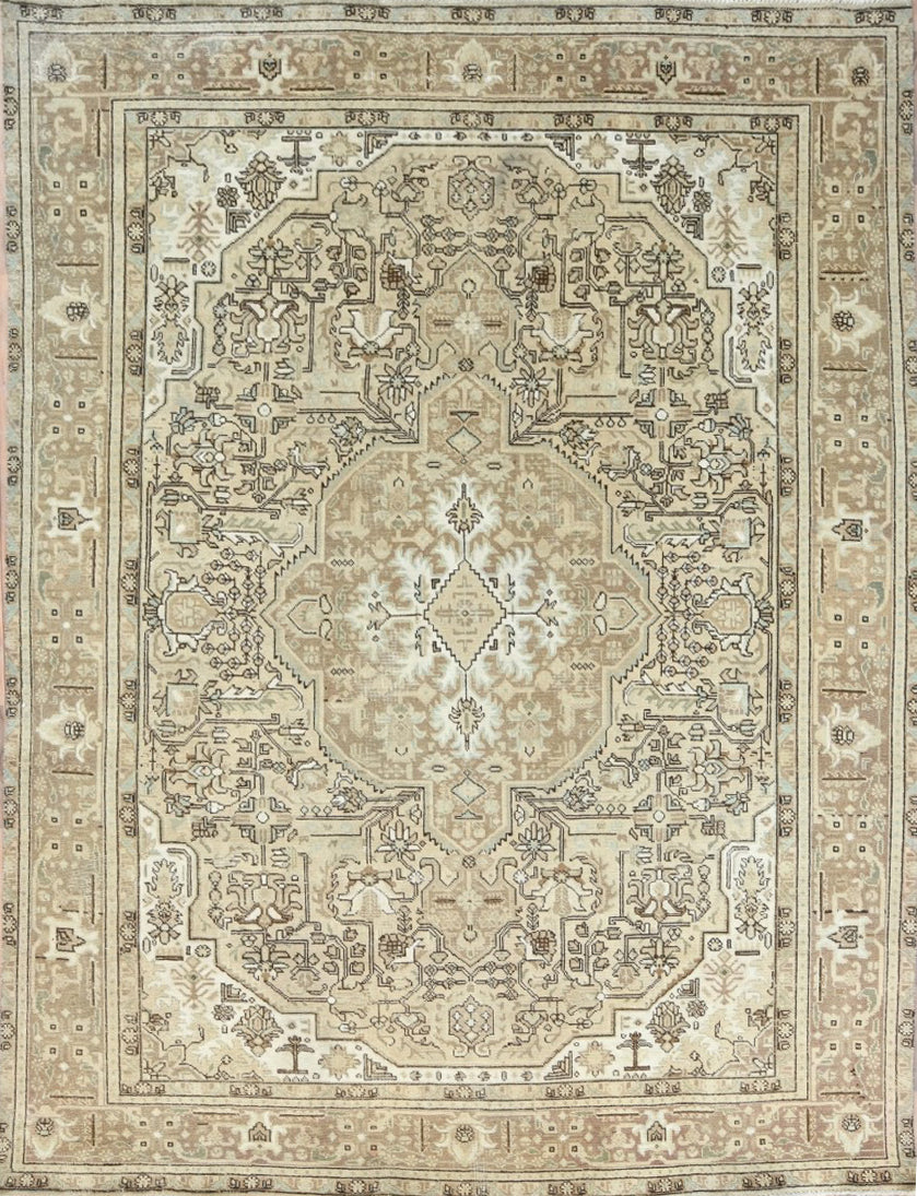 9x12 ft Vintage Hand-Knotted Wool Rug Hart