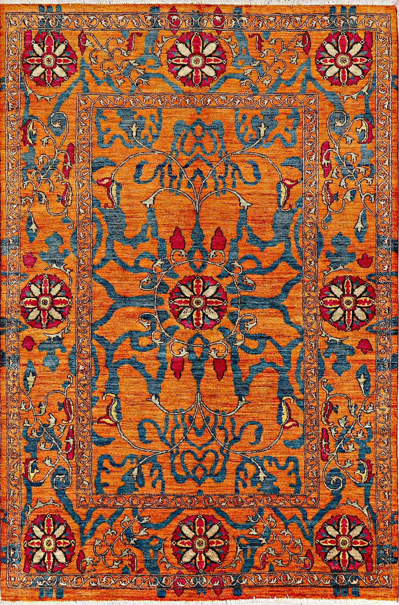 Vintage Handcrafted Suzzani Rug - Latafat, a fusion of tradition and charm.
