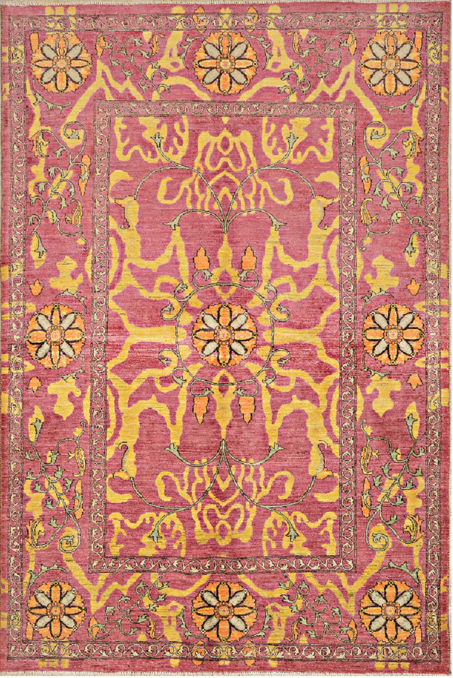 Antique Handcrafted Suzzani Rug - Latifah, an expression of cultural legacy.