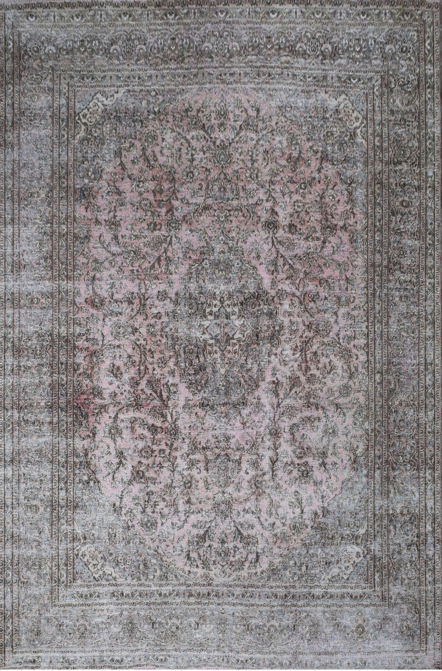 9x12 ft Hand-Knotted Vintage Wool Rug Oldham