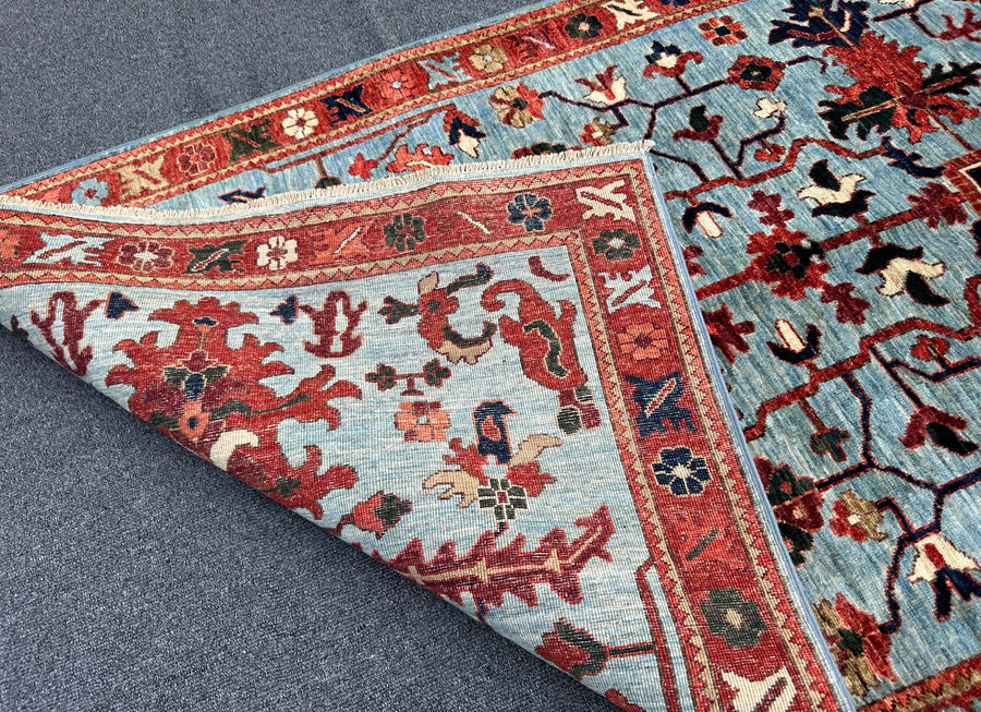 Discover the timeless charm of Rosalind Hand-Knotted 10 x 4ft Afghan Mix Rug, an exquisite addition to your decor.