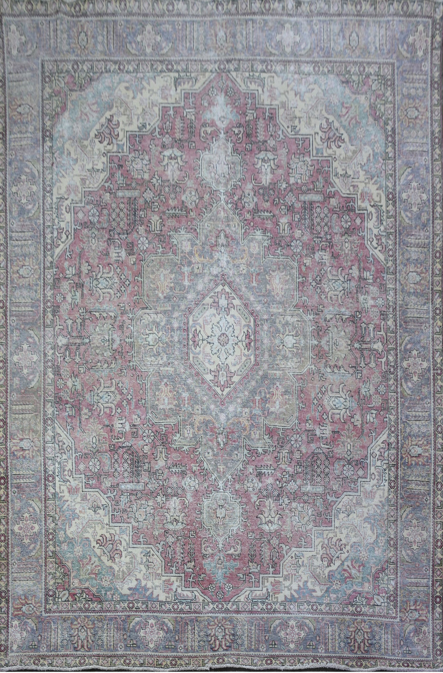 9x12 ft Vintage Hand-Knotted Wool Rug Rushmoor