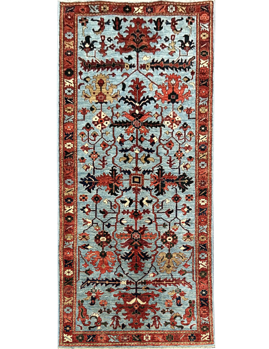 Hand-Knotted 10 x 4ft Afghan Mix Rug - Rosalind, a testament to classic allure.
