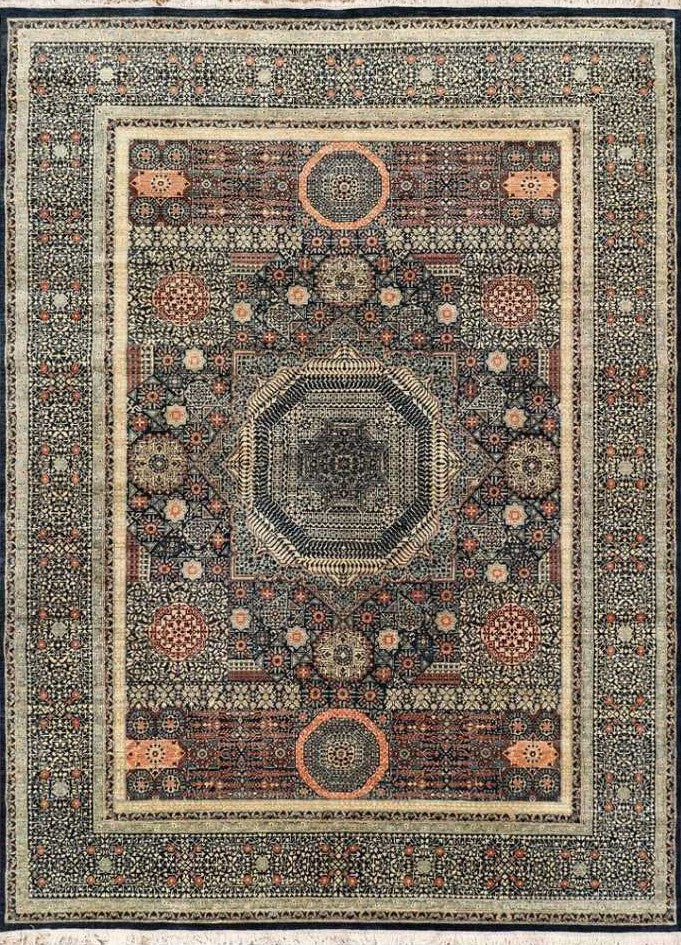 Antique Handcrafted Mamluk Rug - Sharan, a testament to cultural heritage.