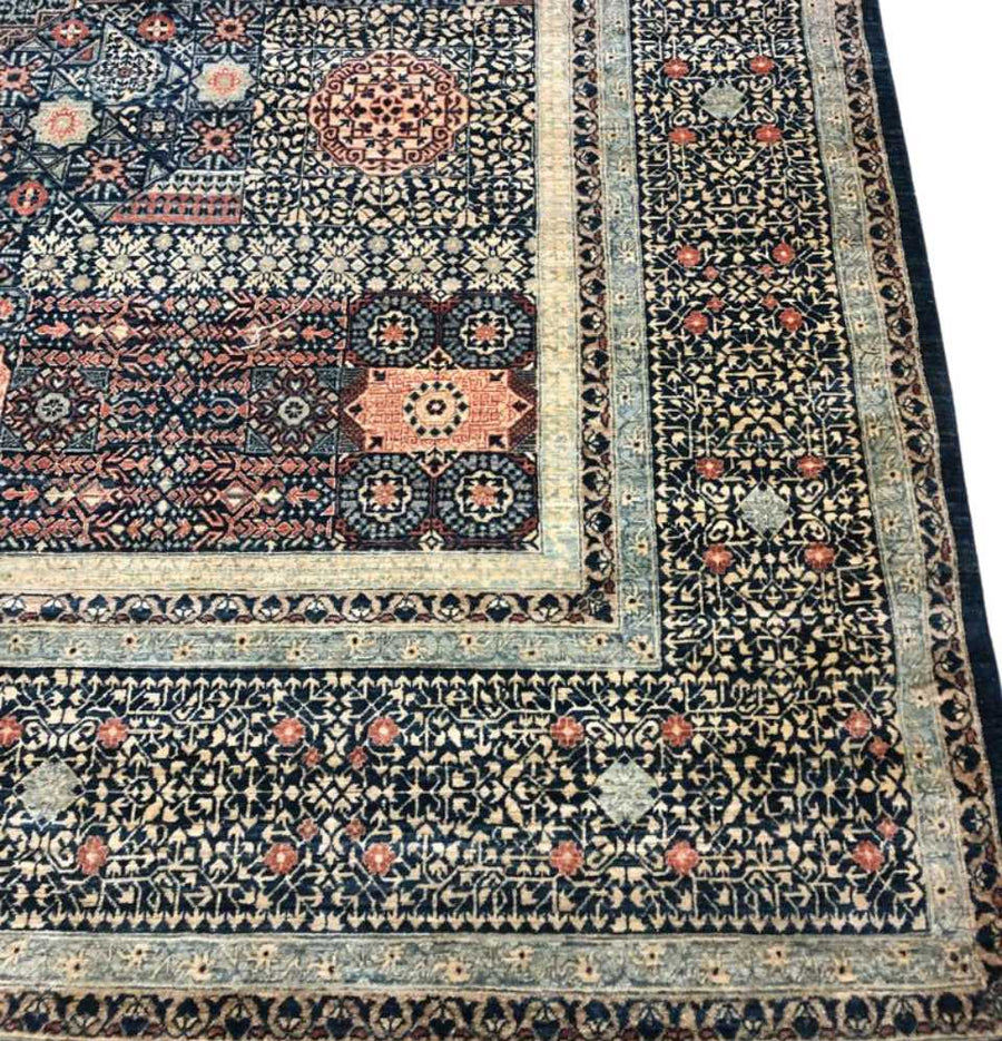 Explore the historical significance woven into Sharan Handcrafted Antique Mamluk Rug, an elegant piece for your decor.