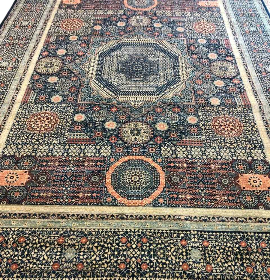 Sharan Handcrafted Antique Mamluk Rug, a testament to cultural heritage.