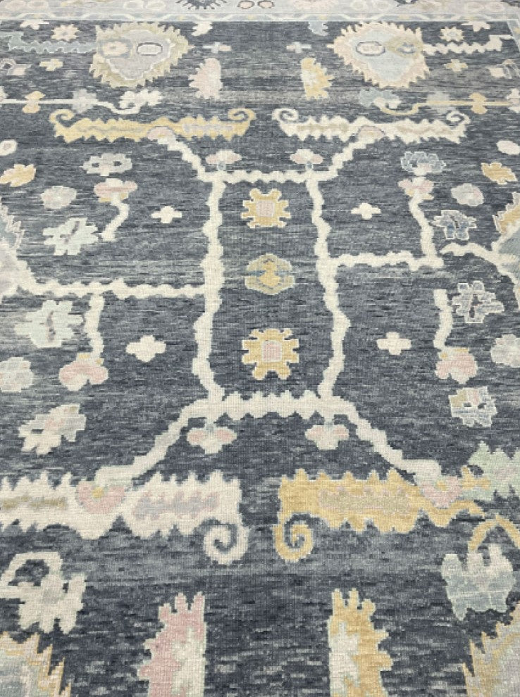 Vintage Hand-Knotted Turkish Oushak Rug - Tokyo, a nod to heritage.
