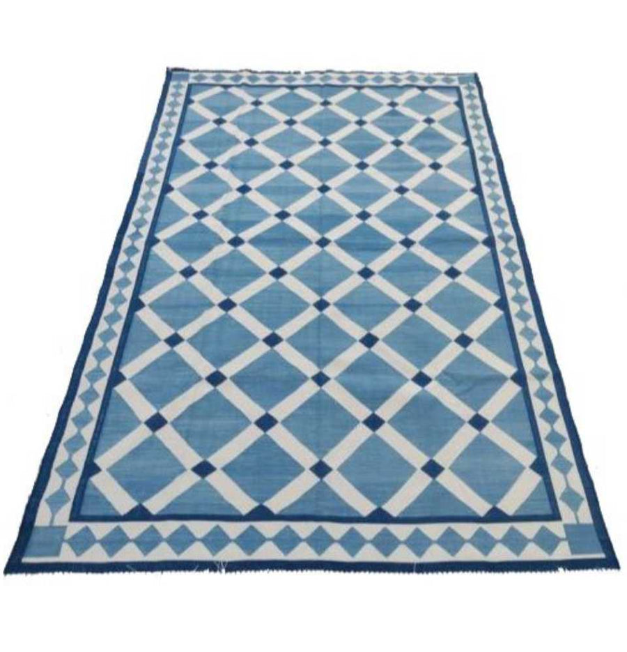 Lattice Dhurrie Rug - a perfect blend of simplicity and elegance.