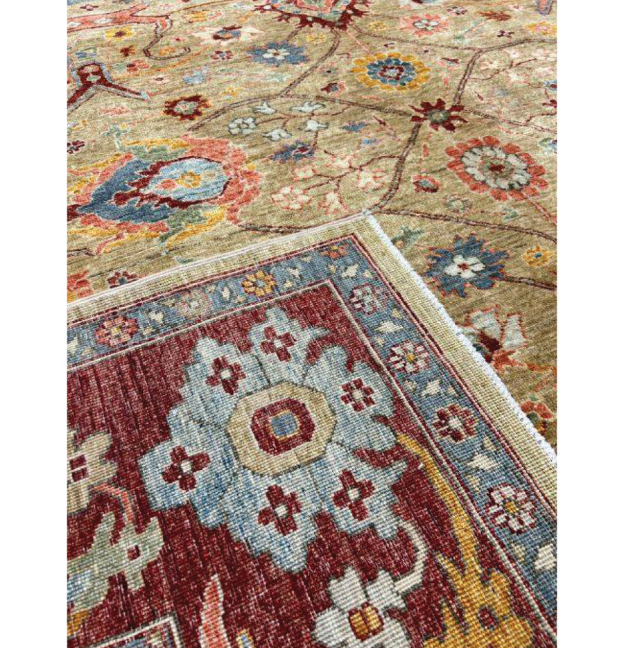 Experience the cultural richness of Tair Hand-Knotted Bidjar Rug, a statement piece for your decor.