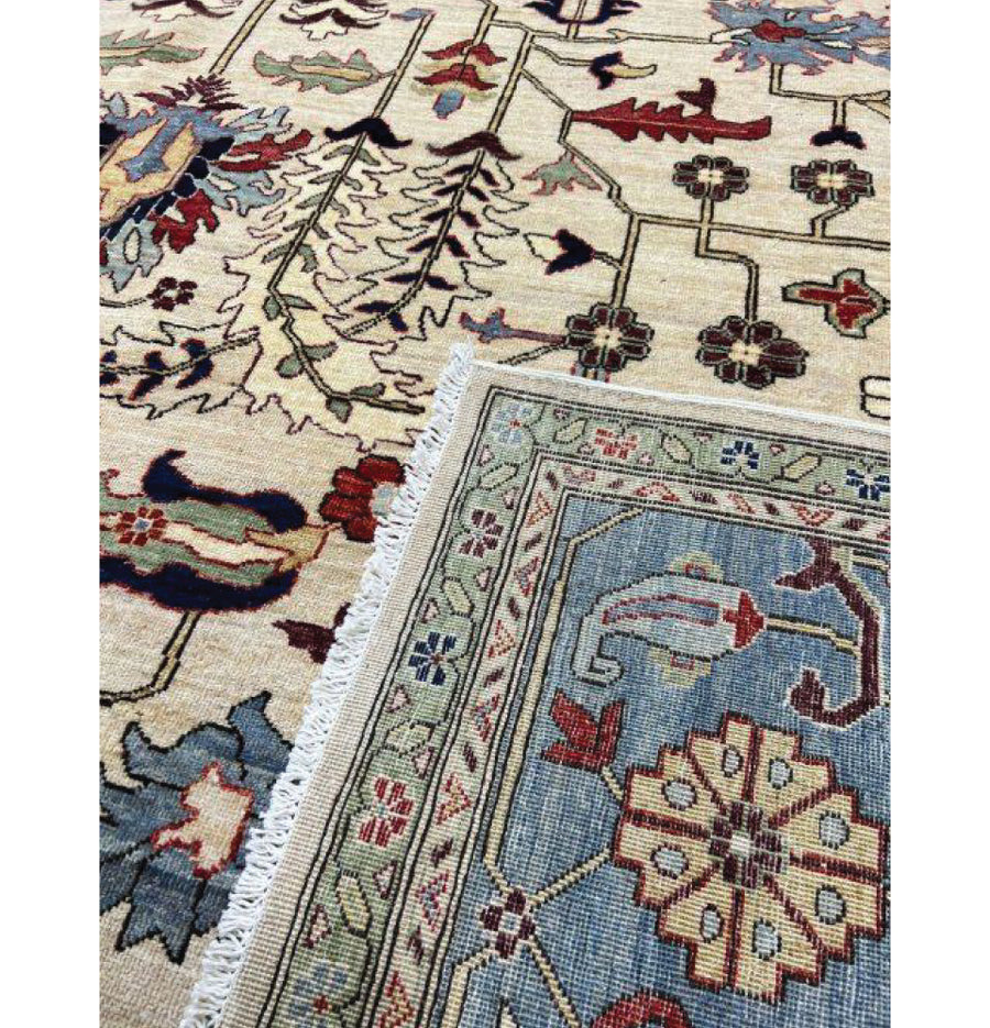 Discover the timeless charm of Zarya Hand-Knotted Bidjar Rug, an exquisite addition to your decor.